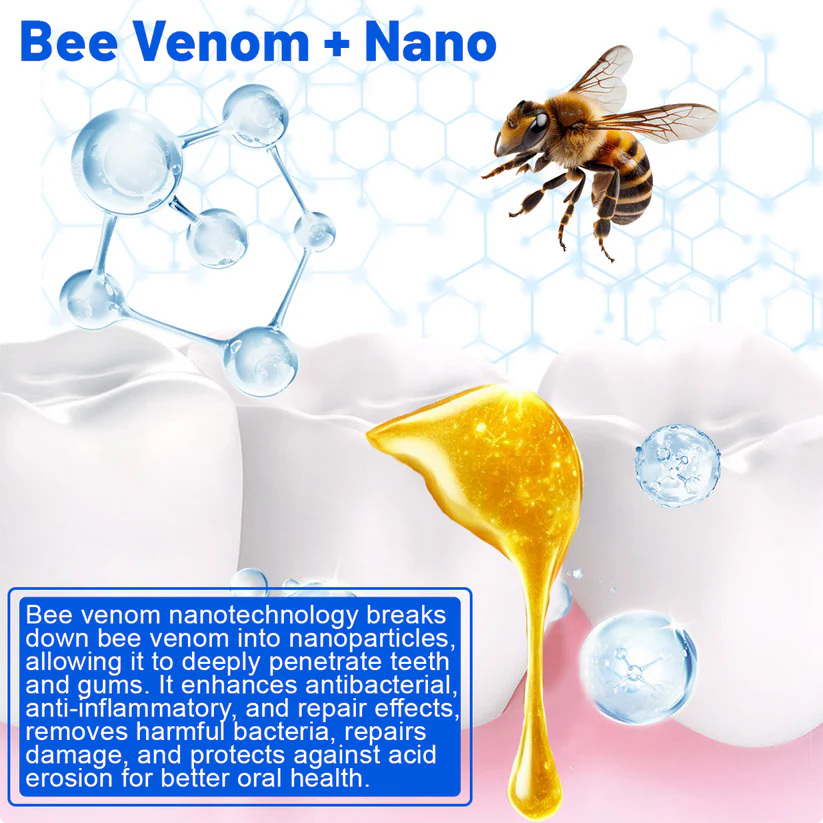 𦷠Dobshow⢠SmartSmile Bee Venom Whitening & Repair Toothpaste (Buy 1 Get 1 Free)