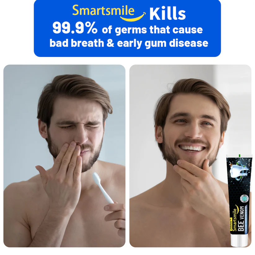 𦷠Dobshow⢠SmartSmile Bee Venom Whitening & Repair Toothpaste (Buy 1 Get 1 Free)