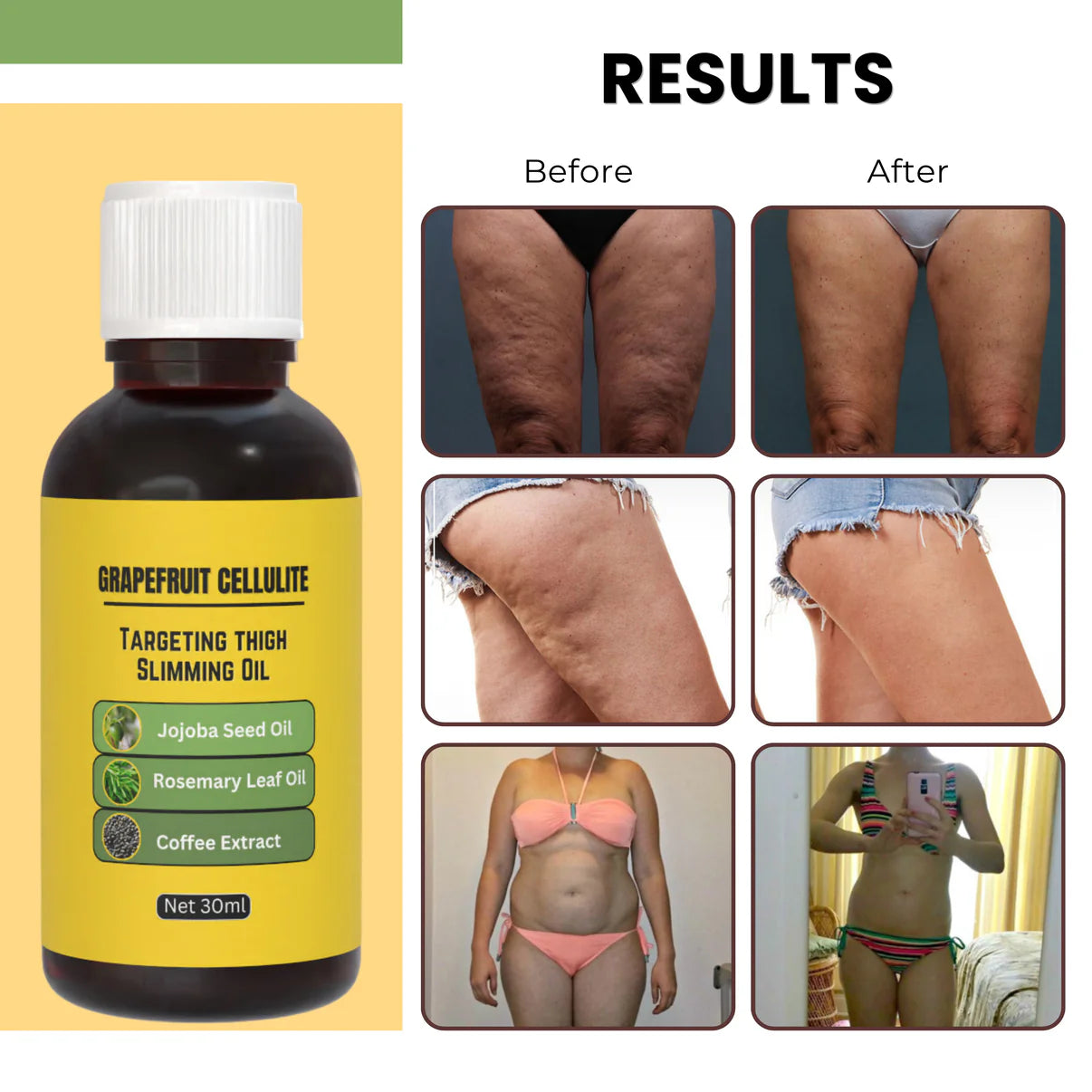 Grapefruit Cellulite Targeting Thigh Slimming Oil