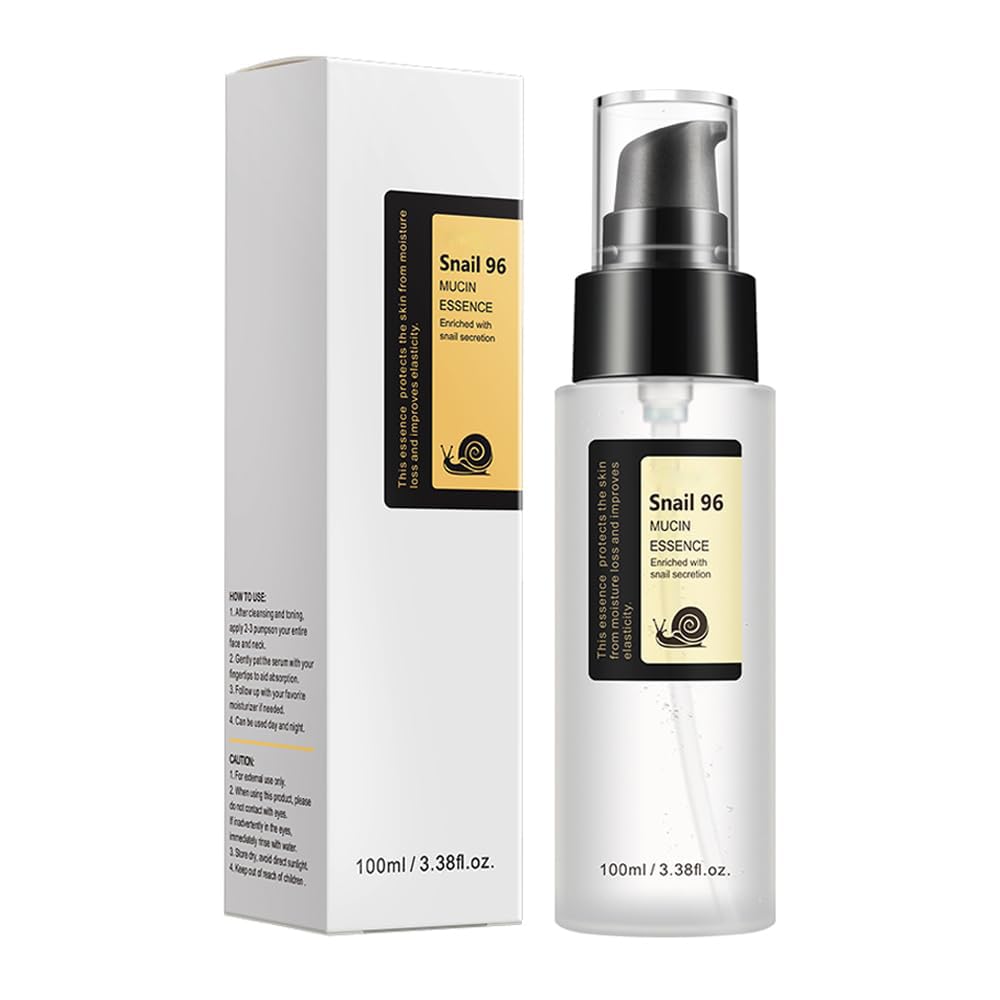 Advanced Snail Mucin 96% Power Repairing Essence,Hydrating Serum for Face with Snail Secretion Filtrate for Dull And Damaged Skin