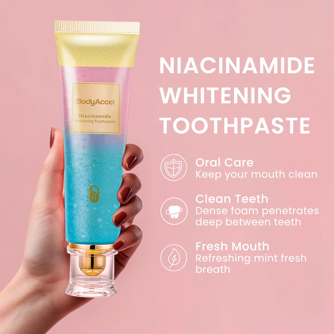 Triple Whitening Niacinamide Whitening Toothpaste (Imported From USA )