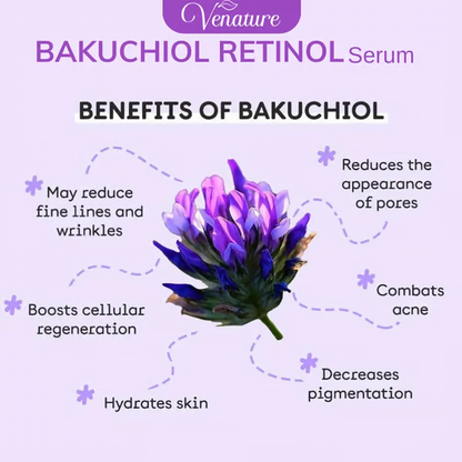 Venature Bakuchiol Retinol Rejuvenation Serum (Buy 1 Get 1 Free )